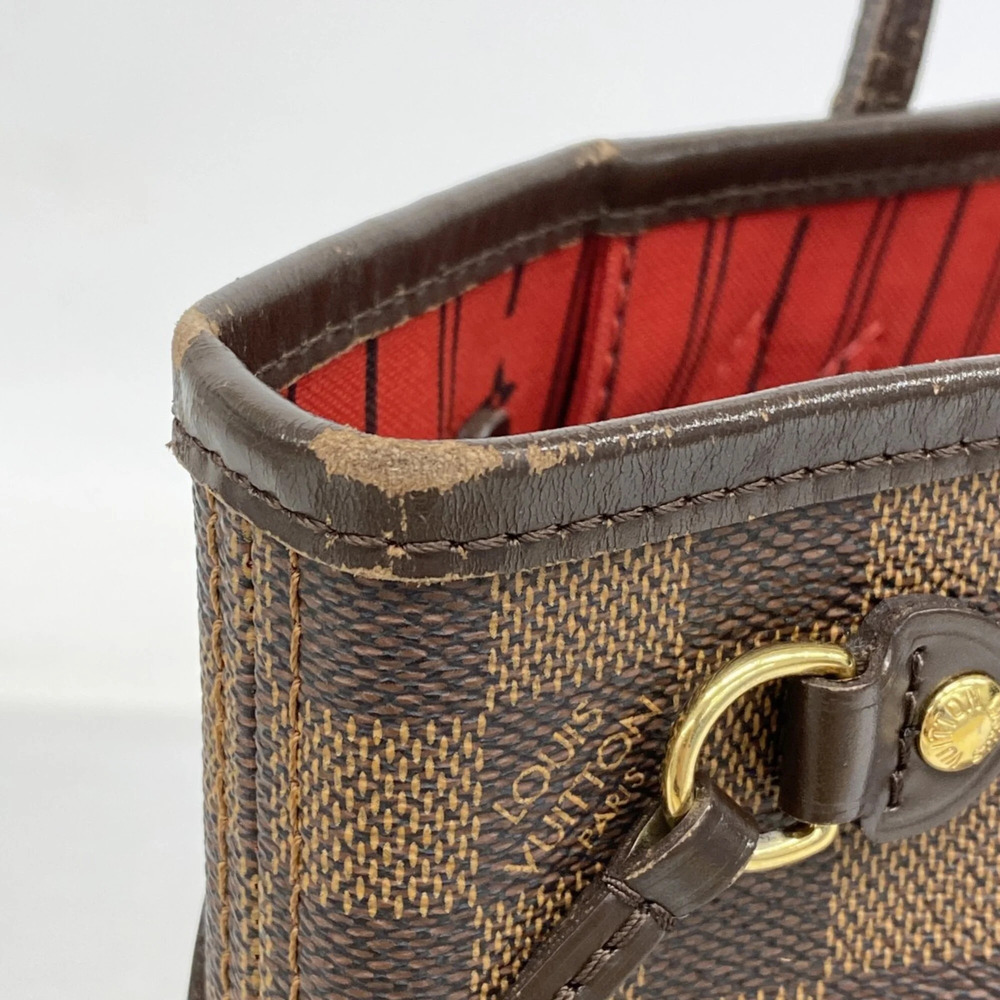 LOUIS VUITTON Brown Damier Neverfull PM Tote Bag - Picture 6 of 13